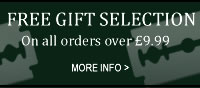 FREE Gift selection with orders over �9.99